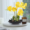 Yobansa Flores Artificiales Orquídeas Seda Tacto Real Con 5