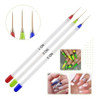 Set X3 Pinceles Liner Decoración De Uñas Nail Art Deco Comun 0