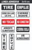Combo Pack 1 Calco Tire Y 1 Calco Empuje De 3x10 Cm Adhesivo 1