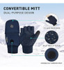 Aotow Guantes De Invierno Sin Dedos Para Niños: 2