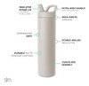Botella De Agua Inoxidable Aislada Para Gimnasio, 710ml 2