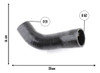 Manguera Goma Entrada Intercooler Ducato 2.3 Multijet 1