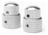 Perillas De Control Dual Knurled, Tono Y Volumen Cromadas - 1