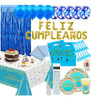 Globos, Platos, Vasos, Velas: Pack Completo Cotillón 0