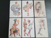 6 Postales Antiguas Ilustrador Cheri  Herouard Y L Vallet 0