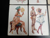 6 Postales Antiguas Ilustrador Cheri  Herouard Y L Vallet 2