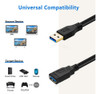 Cable De Extensin Usb Corto De 1 Pie, Cable De Extensin Usb 3