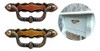 Tirador Manija Asturia Antigua Base Zamak 105mm X 10 Unidade 0