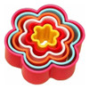 Cortante Plastico X5 Forma Flor Rosa Cookies Reposteria Tf 0