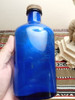 Antigua Botella De Leche De Magnesia Azul Cobalto.  Usa 7