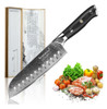 Cuchillo Santoku 7'' Acero Vg-10 Japonés Damasco 73 Capas 0 Cuchillo Santoku 7'' Acero Vg-10 Japonés Damasco 73 Capas 0