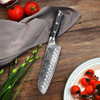 Cuchillo Santoku 7'' Acero Vg-10 Japonés Damasco 73 Capas 4 Cuchillo Santoku 7'' Acero Vg-10 Japonés Damasco 73 Capas 4