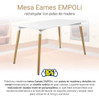 Mesa Rectangular Empoli Diseño Eames 120x80cm - Blanca 5