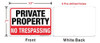 Propiedad Privada Cartel De Metal 2 Unidades 100 X 70 En Lib 1