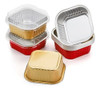 Tazas Para Hornear Zeayea De Papel De Aluminio Con Tapa, 60 3