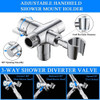 ~? Psylc All Metal 3-way Shower Arm Diverter Valve / Solid B 1