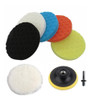 Kit Pads De Pulido 3 Pulgadas 8 Pcs + 2 Conos Pulido 1