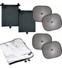 Kit Cortinas Parasol Auto Parabrisa Ventanillas Plegable 0