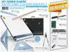 Kit Set Tablero Dibujo Tecnico Con Atril  40x50 Plantec 1