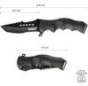 Cuchillo Navaja Plegable De Bolsillo Negro / Dispatch 1