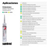 Sellador Suprabond Poliuretano Construcción Pomo 310 Ml Gris 3