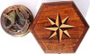 Compas De Reloj De Sol De Laton Macizo Steampunk Mah En Ca 1