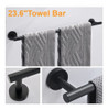 Set De 4 Accesorios Para Baño Negro Mate Nolimas -7s6stxw3 1
