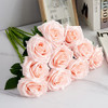 Rosas Artificiales De Seda 10u.  Rosa Rubor 4