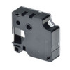 1pk Negro En Vinilo Blanco Etiqueta 18445 Para Rhino Dymo La 3