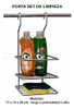 Porta Rollo Cocina + Porta Set Limpieza + Barral + Ganchos!! 2