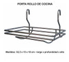 Porta Rollo Cocina + Porta Set Limpieza + Barral + Ganchos!! 3