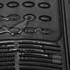 Juego De Alfombras De Goma Para Auto Negro Antideslizan Acra 3