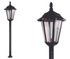 Farol 6 Caras De Jardin C/poste Plastico 0