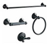 Accesorios Para Baño Set 4 Piezas Acabado Negro Mate 0