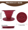 Filtro De Café Plegable Rojo Reutilizable Para Camping 1