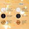 Moobibear - Cadena De Luces Led Para Exteriores (intensidad 3