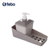 Porta Jabón Liquido Y Esponja Plasutil Color Gris Febo 1