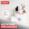 Organizador De Maquillaje Pequeño Giratorio Blanco 1