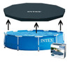 Cobertor Para Pileta Estructural Redondo Intex Frame 305 Cm 0