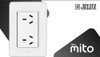 Llave Luz Jeluz Mito Toma Doble Horizontal  Armada Completa 1