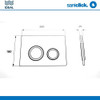 Tapa Tecla Doble P/deposito Suma2 Ideal Melodia Plastico Bco 3