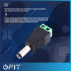 Conector Ficha Plug Macho Alimentacion Camaras Cctv 6