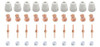 10 Kit Consumibles Torcha Cortadora Plasma Salkor Ip 807 0