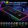 Gimars Alfombrilla De Mouse Rgb Mejorada Con Carga 1