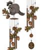 Sunset Vista Diseña Babes Raccoon Wind Chime, 32.25 2