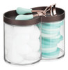 Organizador De Doble Compartimento Mdesign Transparente 0