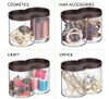 Organizador De Doble Compartimento Mdesign Transparente 4