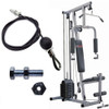 Cable De Acero Para Multigym  2,60mtrs Randers Y Dos Poleas 1