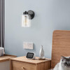 Kenmi, 1-light Bathroom Black Vanity Light Matte Black Wall 1