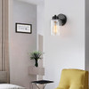 Kenmi, 1-light Bathroom Black Vanity Light Matte Black Wall 2